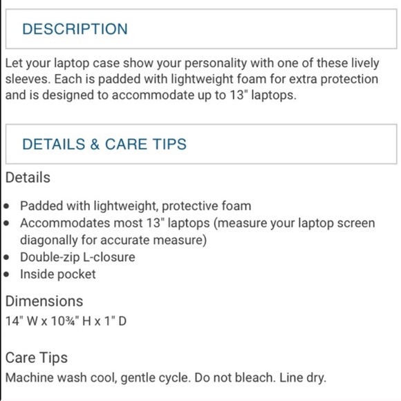 NWOT Vera Bradley Va Va Boom Laptop Sleeve - Picture 3 of 4